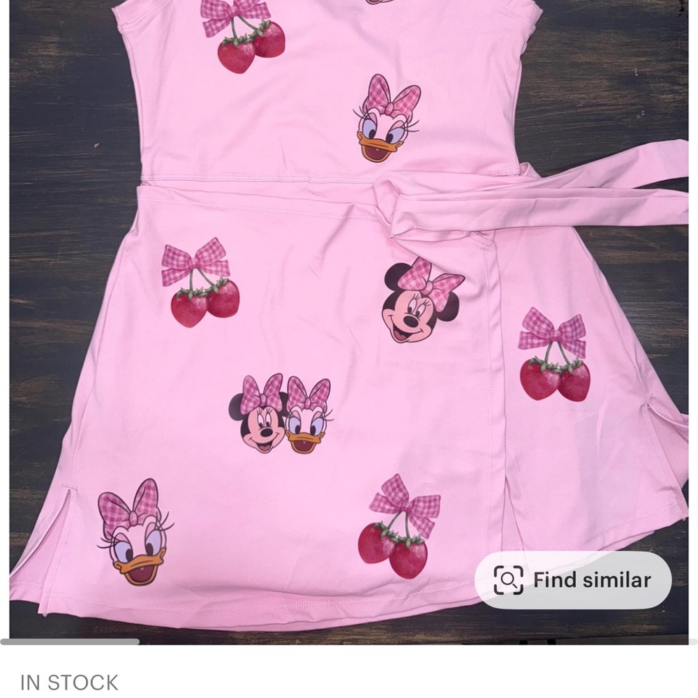 Pink Minnie & Daisy Disney Inspired Dress – Brand New, Size M/L – $70
